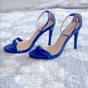 Qupid Royal Blue Heels Sz 7.5